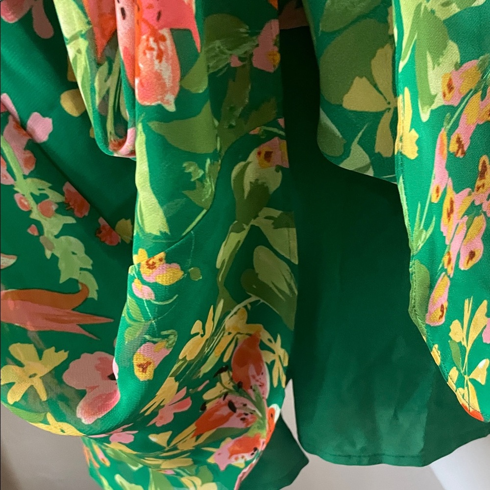 Vince Camuto Green Floral Dress - Picture 5 of 9
